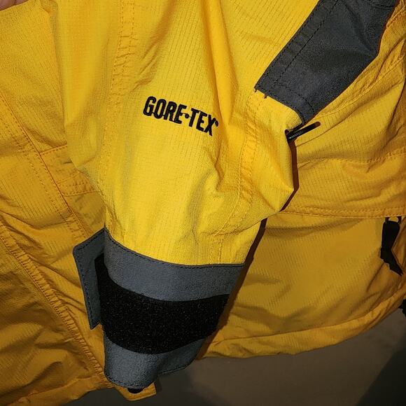 Vintage 90s The North Face Gore-Tex Yellow Grey Ski Jacket Women's Sz M EUC - Picture 8 of 11